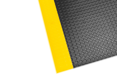 Rubber Mat Coin 0,6 x rmt black/yellow