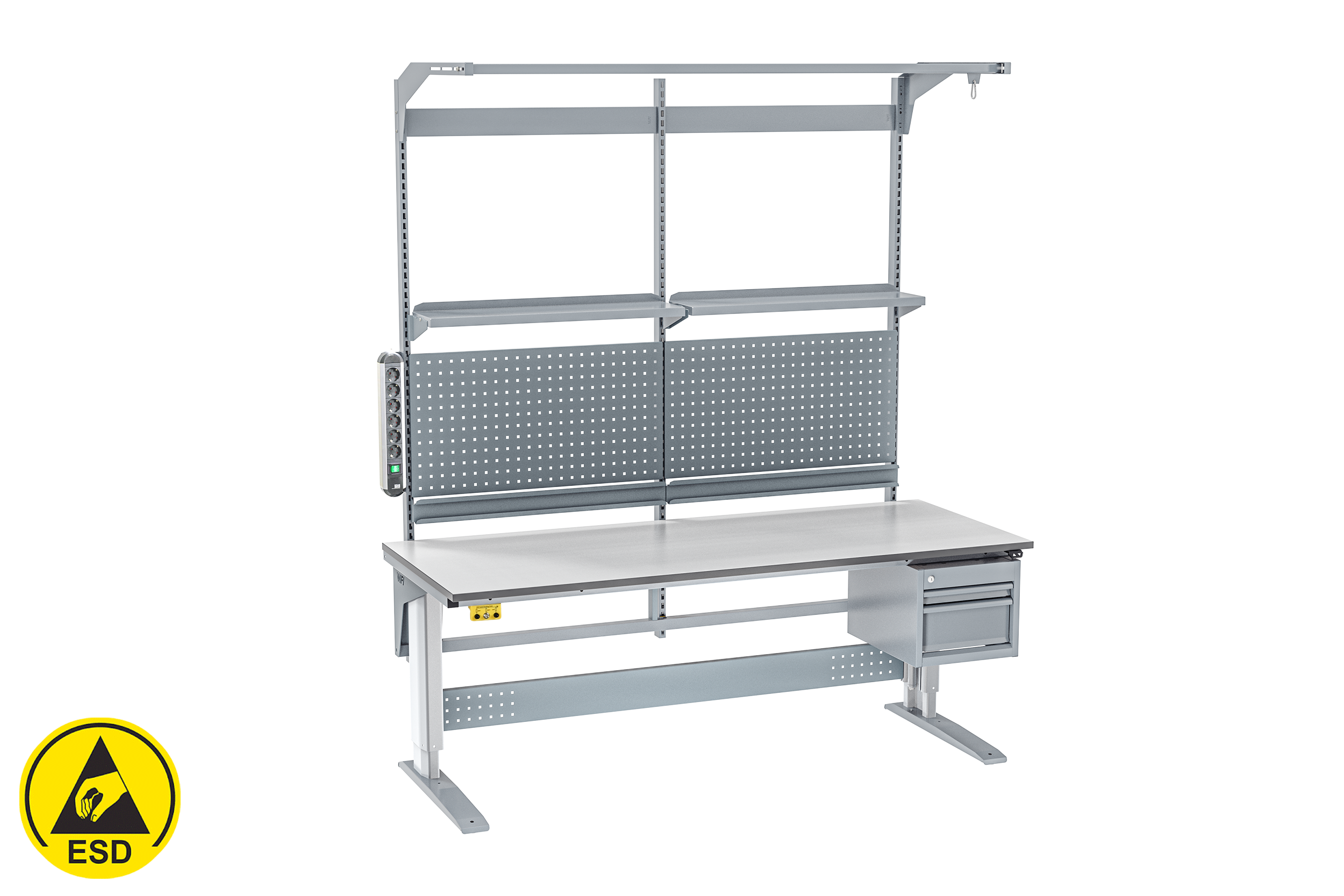 Arbetsbord 117 W400 2000x800x24 mm ESD