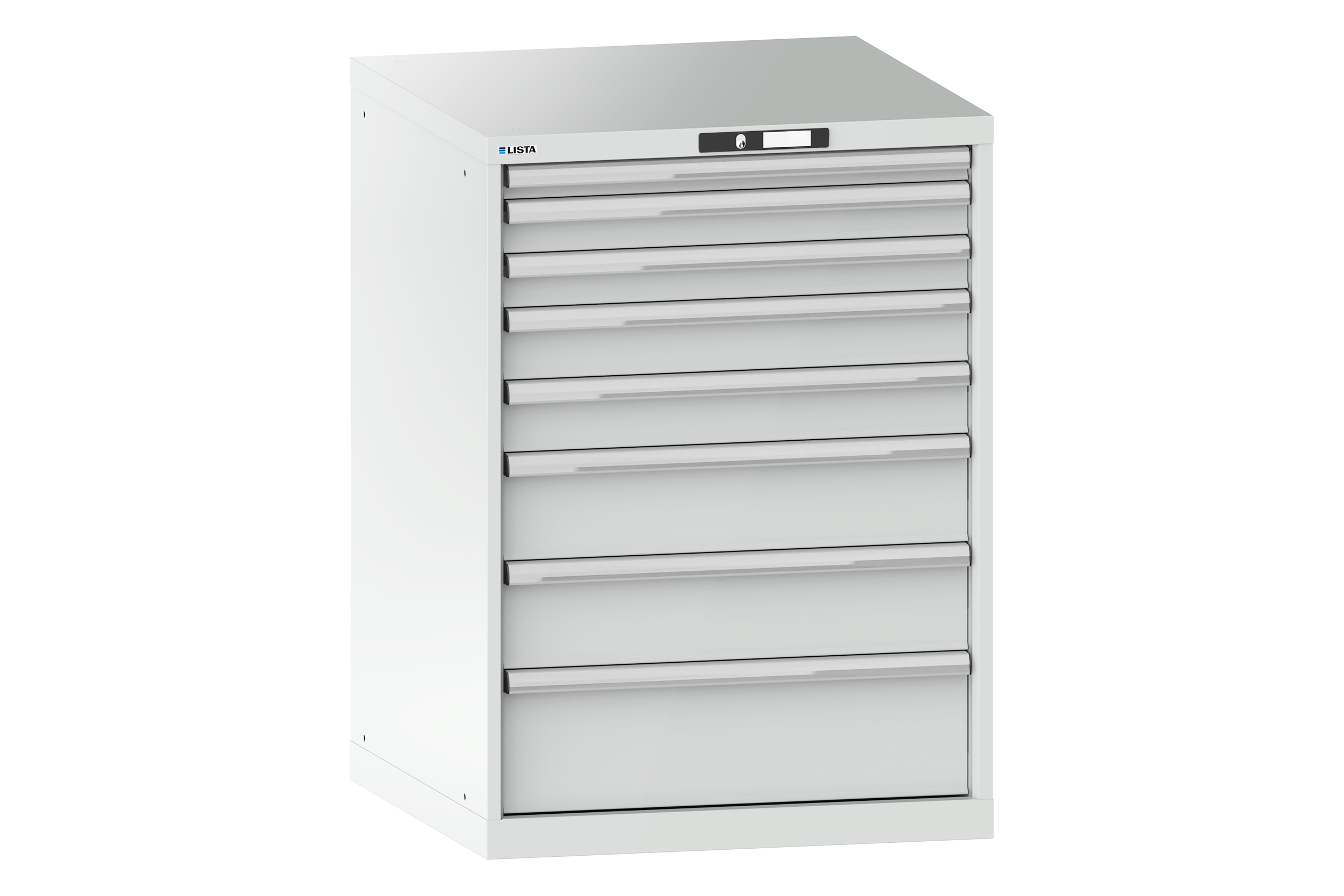 Verktygshurts LISTA 36x36 (BxDxH) 717x725x1000 8 lådor 200 kg