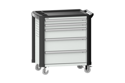 Verktygsvagn LISTA 36x27 5 lådor ABS + Hörnskydd