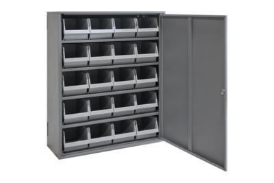 Cabinet 20, 4 Shelves, 660x280x775 inclu. 20 Plastic Bins