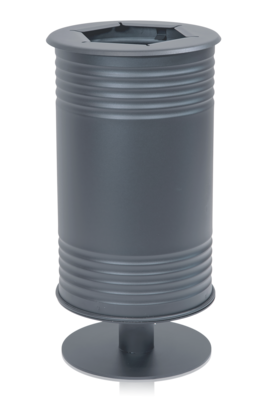 Avfallsbehållare Tin, Brännbart, Fot, Grå