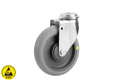 Swivel castor 125 mm without Brake ESD
