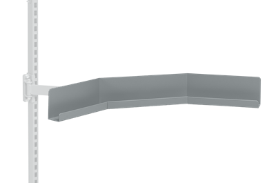 Bow Shaped Suspension Rail 845 mm Grey for Flexible Arm