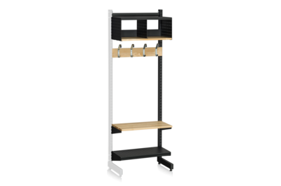 L-Stativ Tilläggssektion 600 mm Komplett 4 Svart