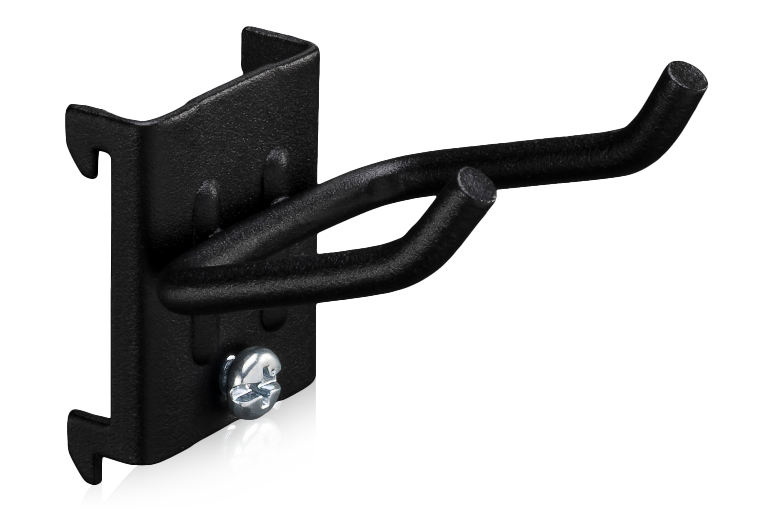Angled Hook 50x40x5mm 5-pack Black