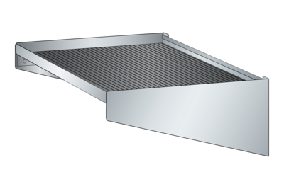 Sidohylla 312x496x176 inkl ribbad gummimatta