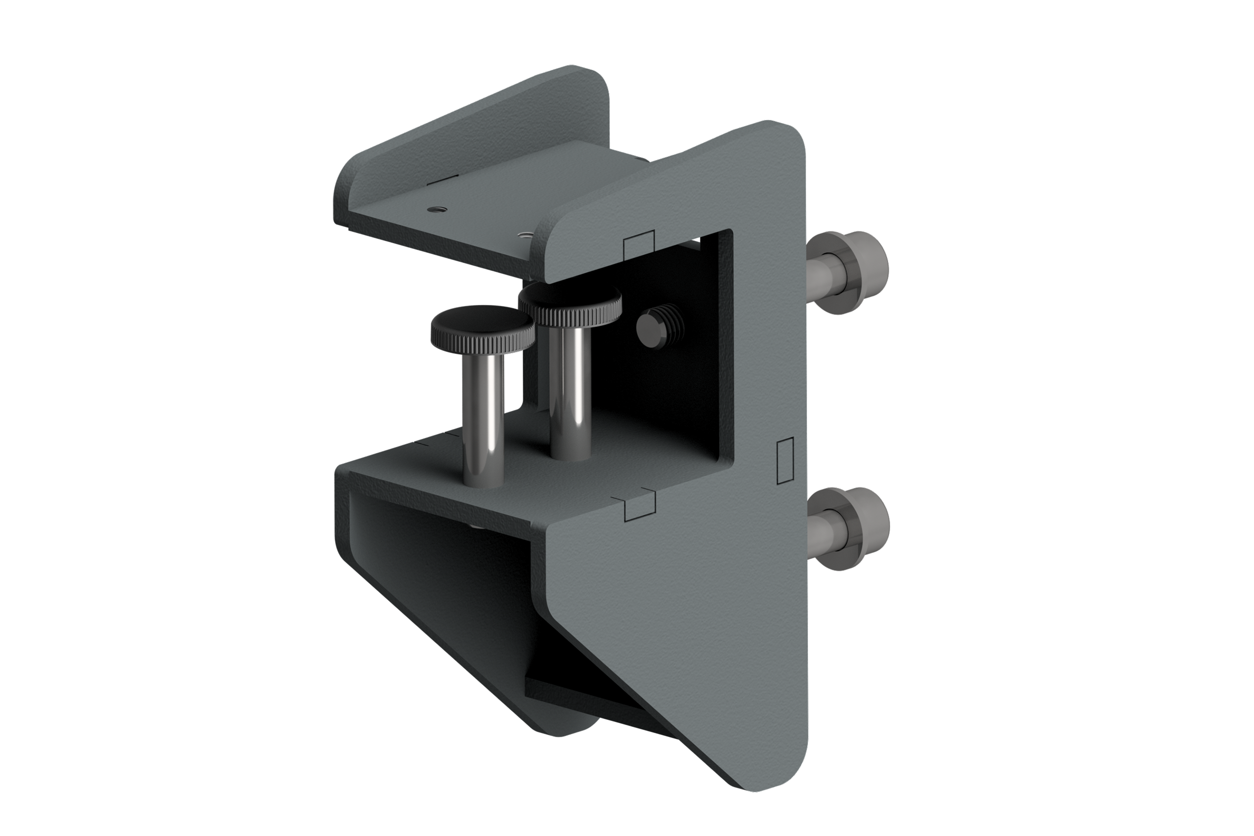 Table Suspension for Perforated Upright