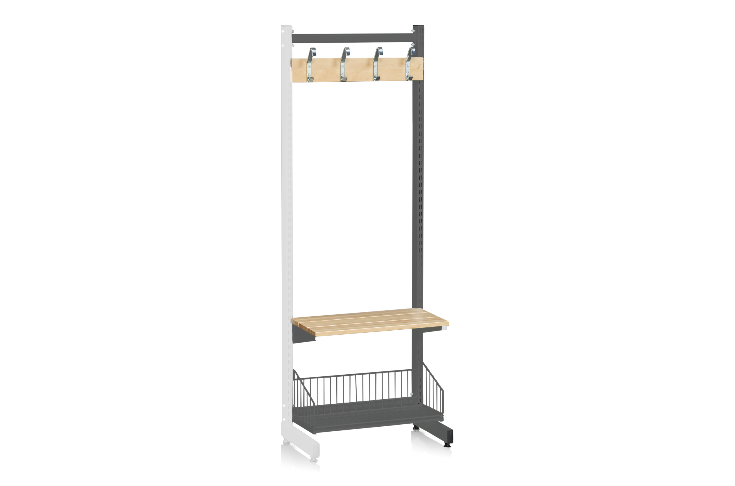 L-Stand Extension 600 mm Complete 1 Grey