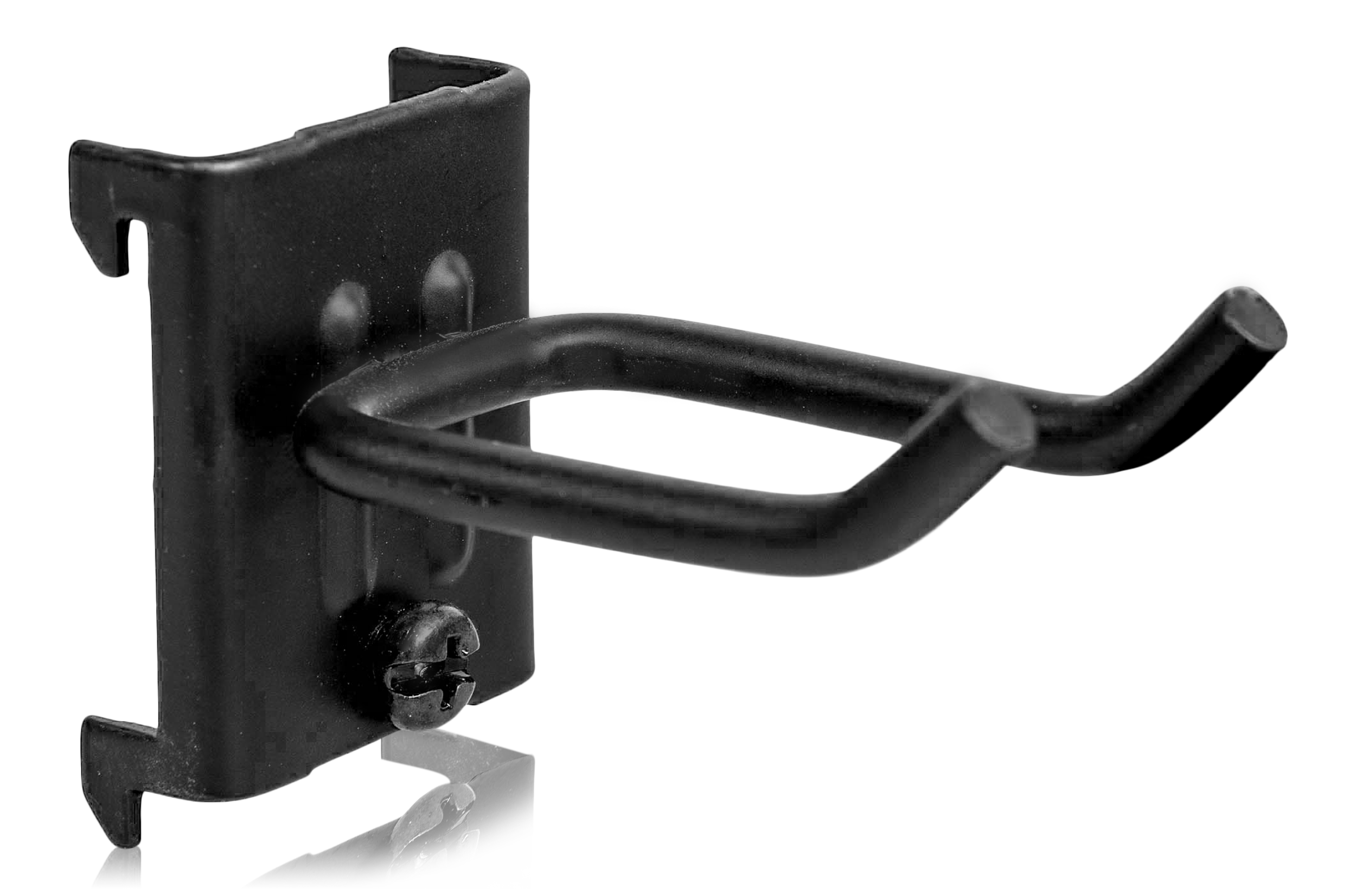 Double Hook 55x25x5mm 5-pack Black