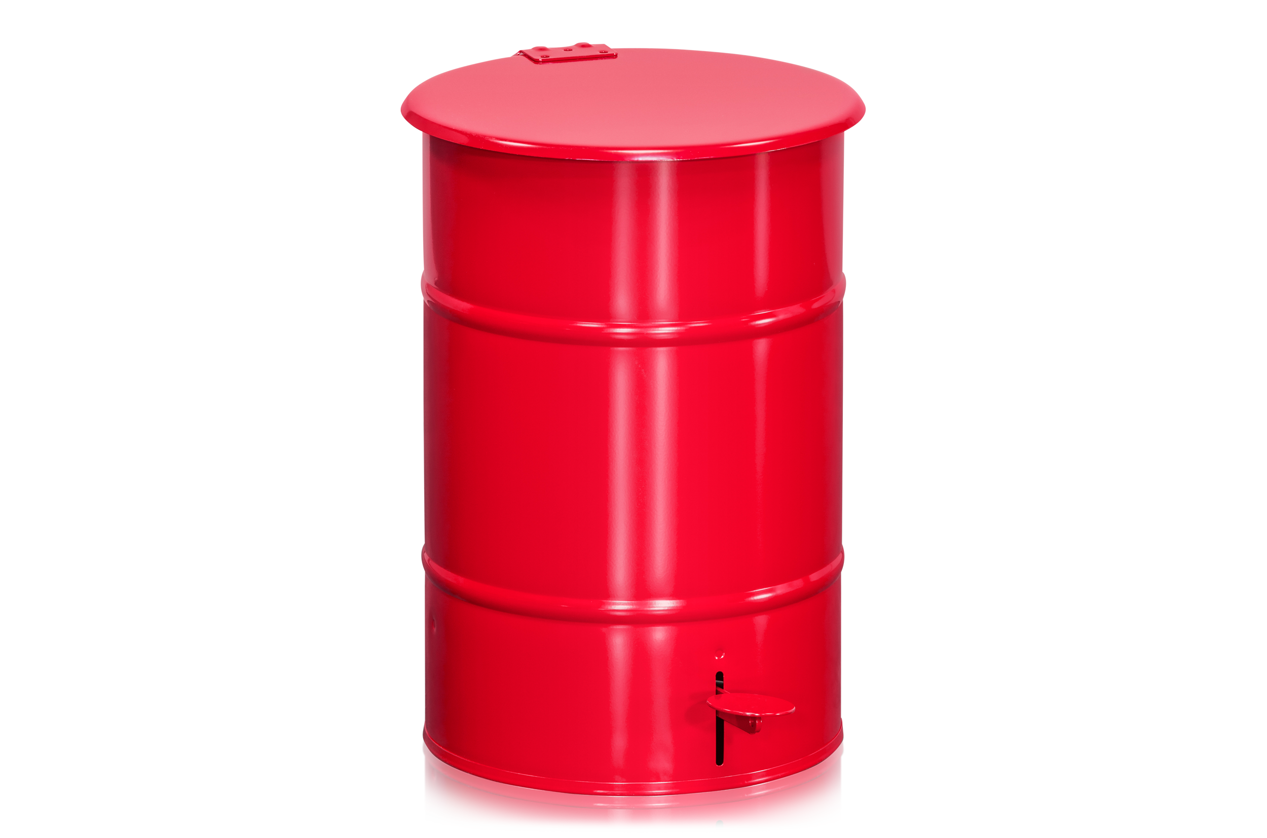 Abfallbehälter 30 l mit Fußpedal Rot