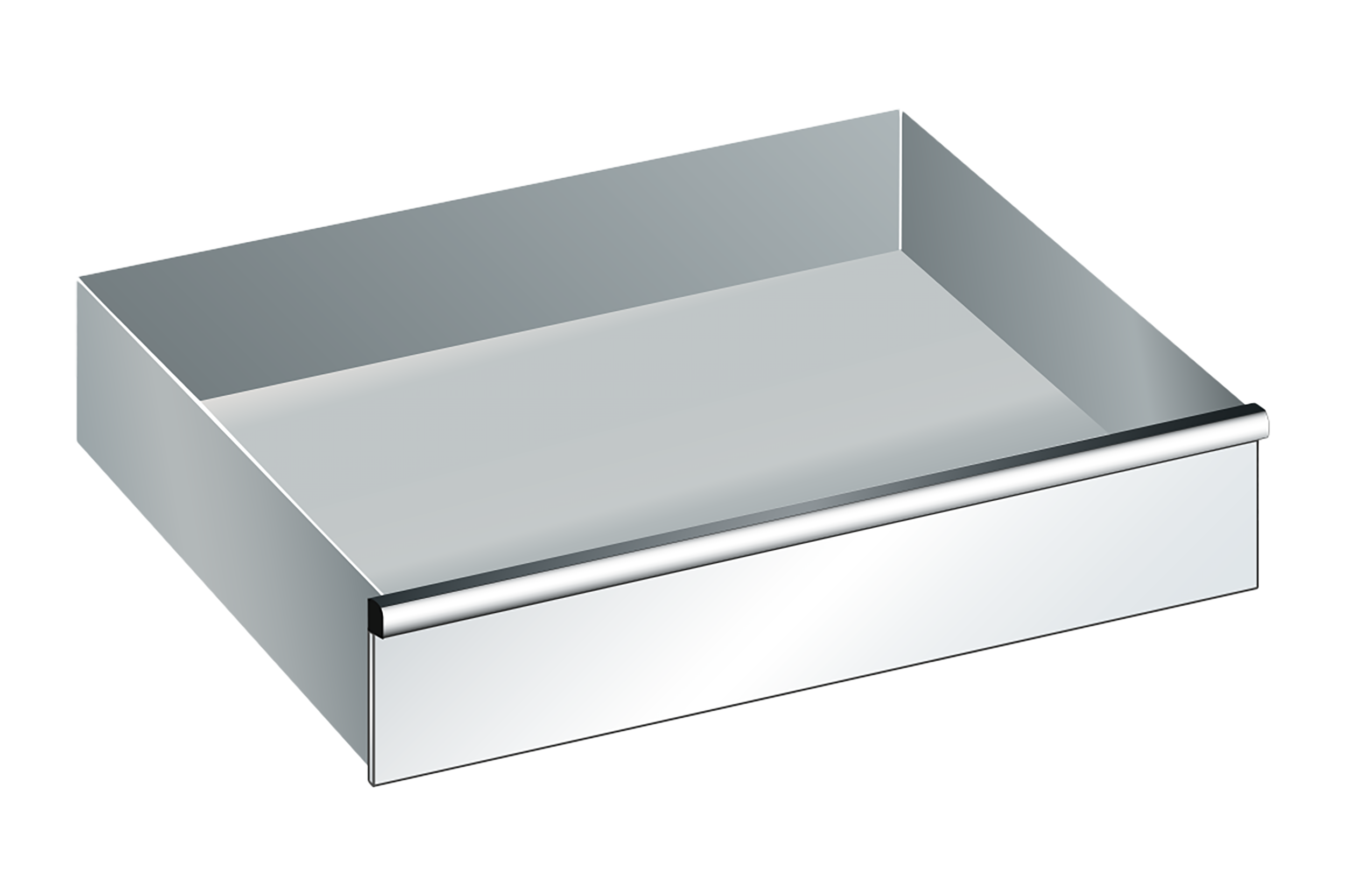 Låda 54x27 Lådfront 150 mm 200 kg Lådspärr Höger