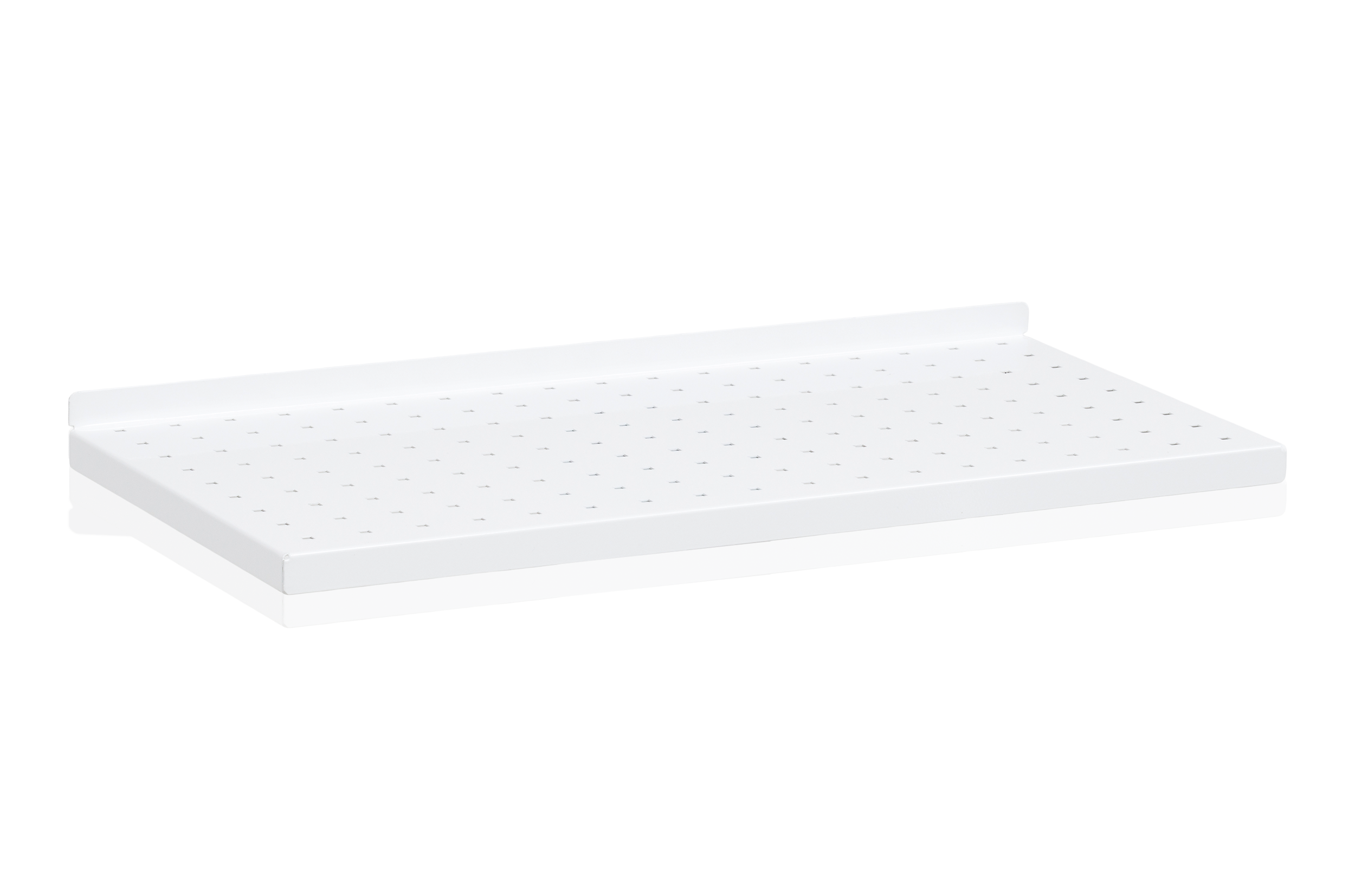 Steel Shelf Perforated 600x300 mm White