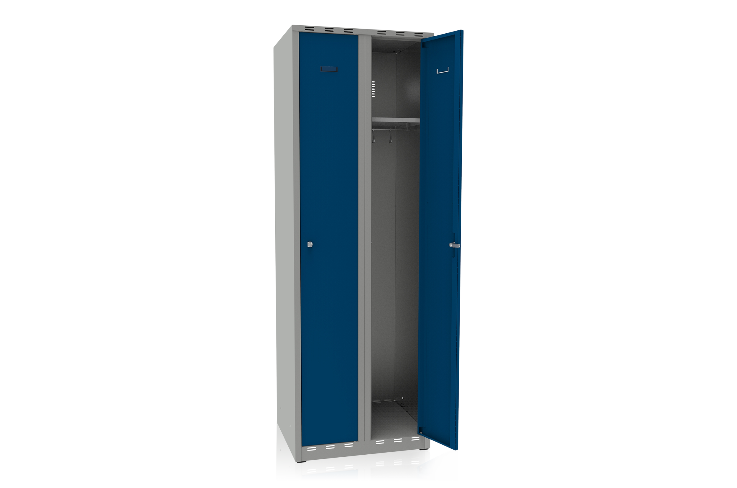 Locker 2 Doors Width 600 mm Blue
