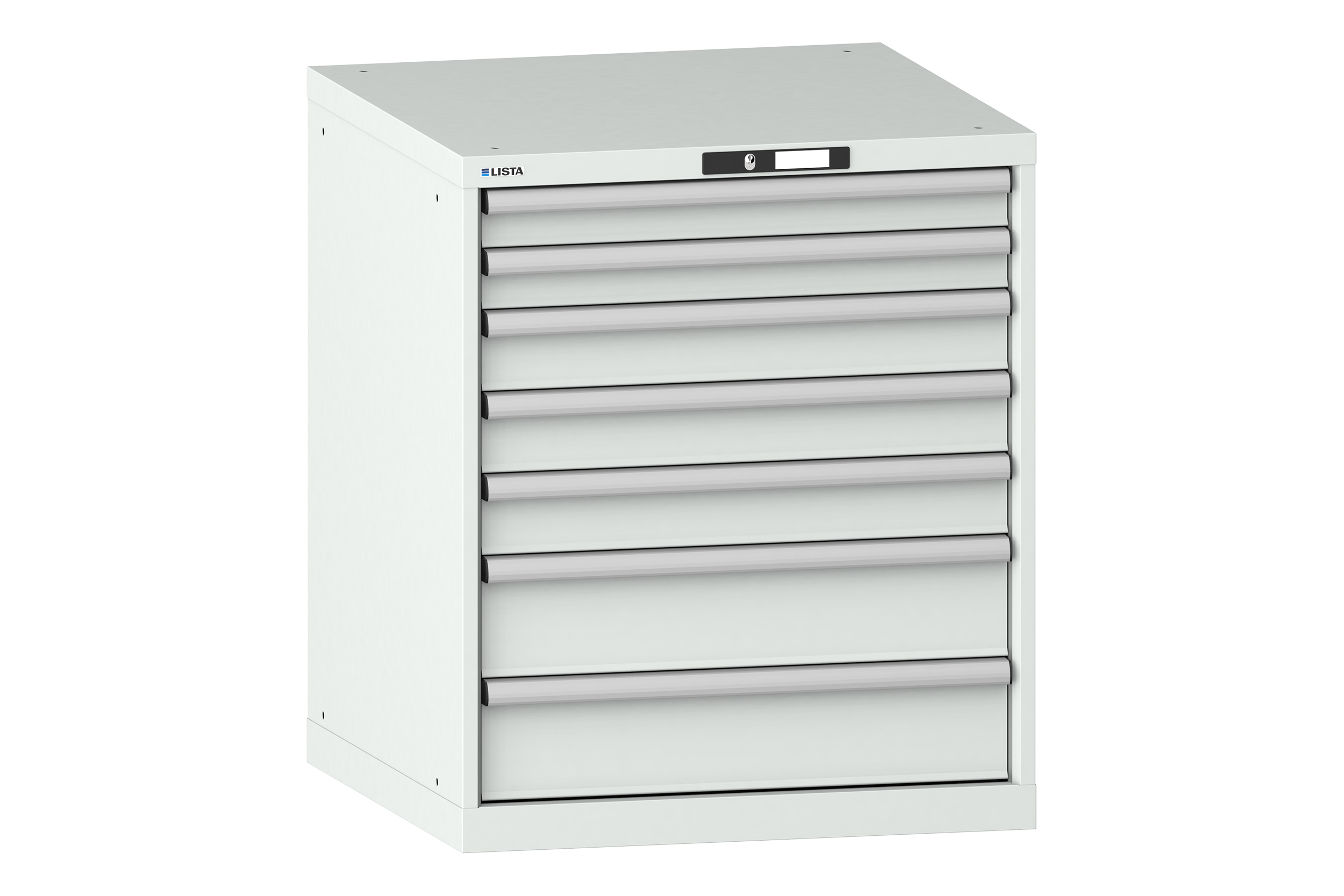 Verktygshurts LISTA 36x36 (BxDxH) 717x725x850 7 lådor 75 kg