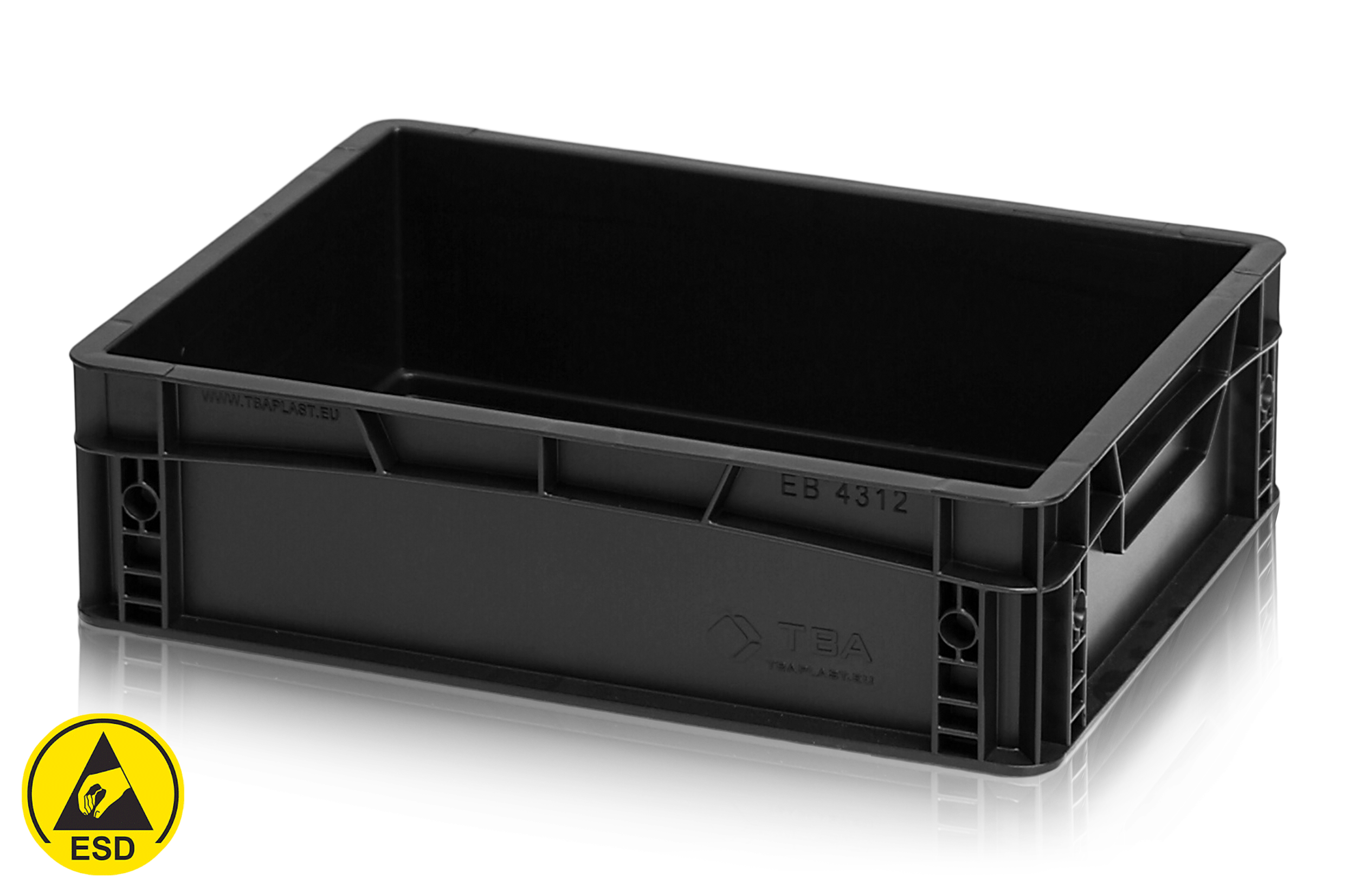 Plastback 400x300x120 mm ESD