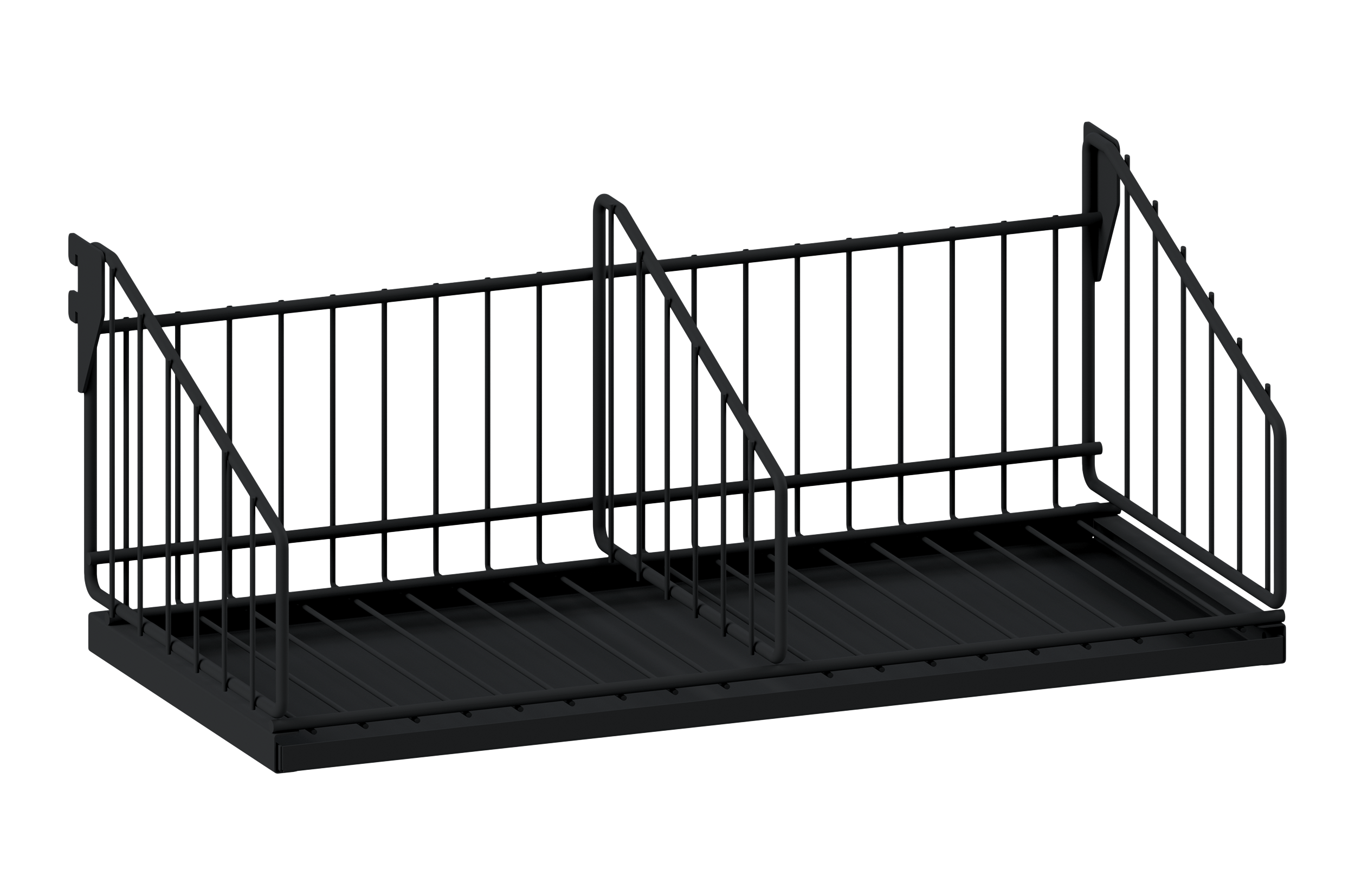 Shoe Shelf including Drip Tray 600 mm Black