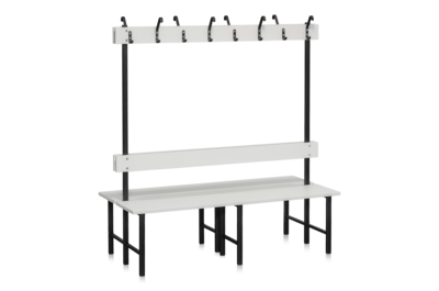 Sittbänk Dubbelsektion 1500 mm Ljusgrå