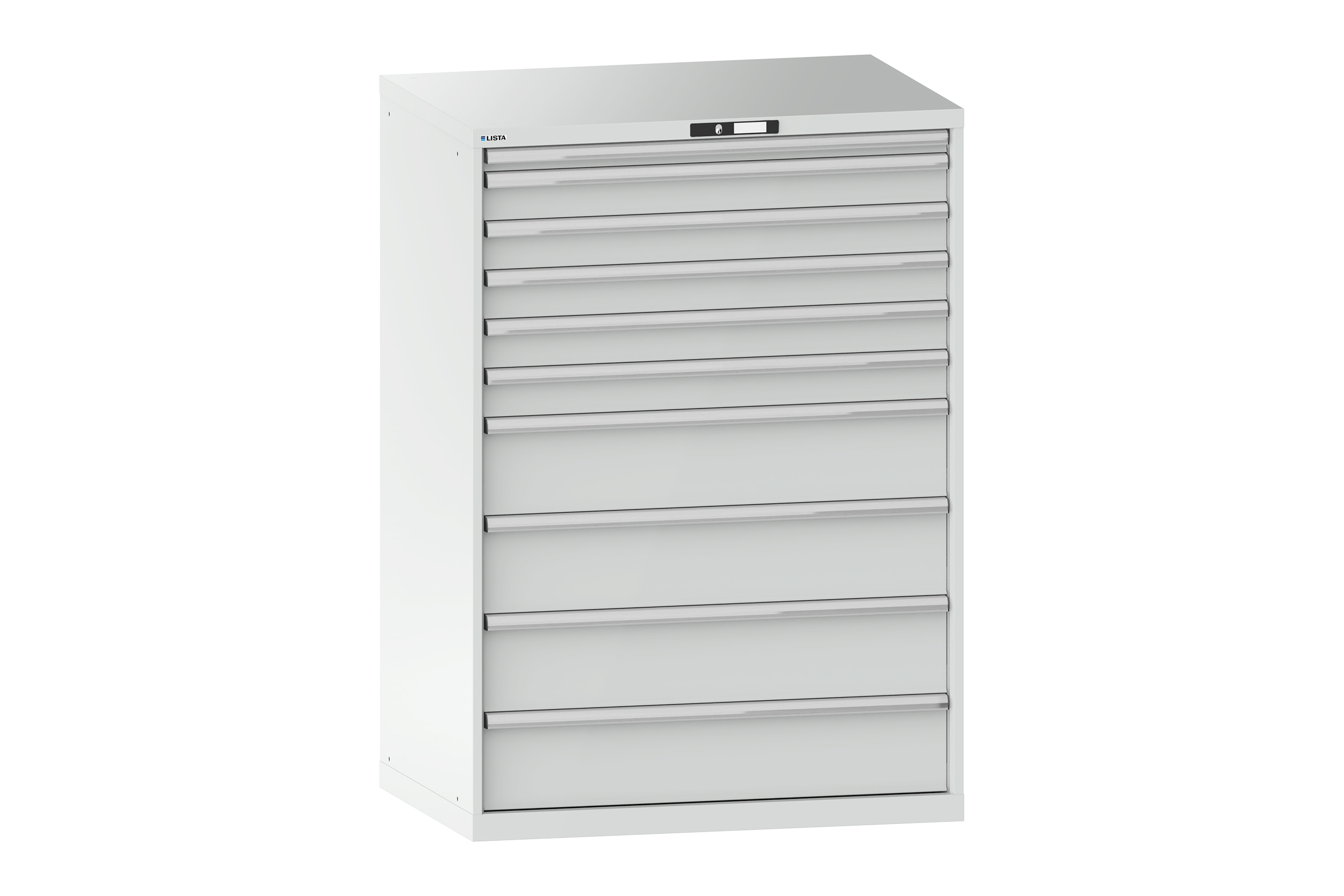 Verktygshurts LISTA 54x36 (BxDxH) 1023x725x1450 10 lådor 75 kg