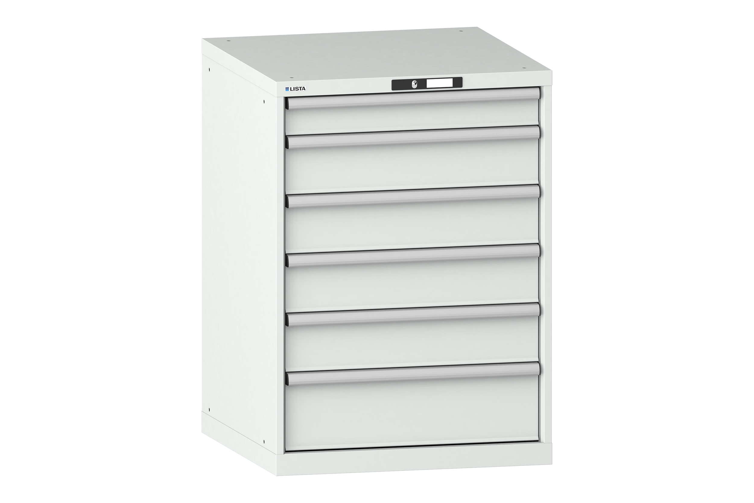 Verktygshurts LISTA 36x36 (BxDxH) 717x725x1000 6 lådor 75 kg