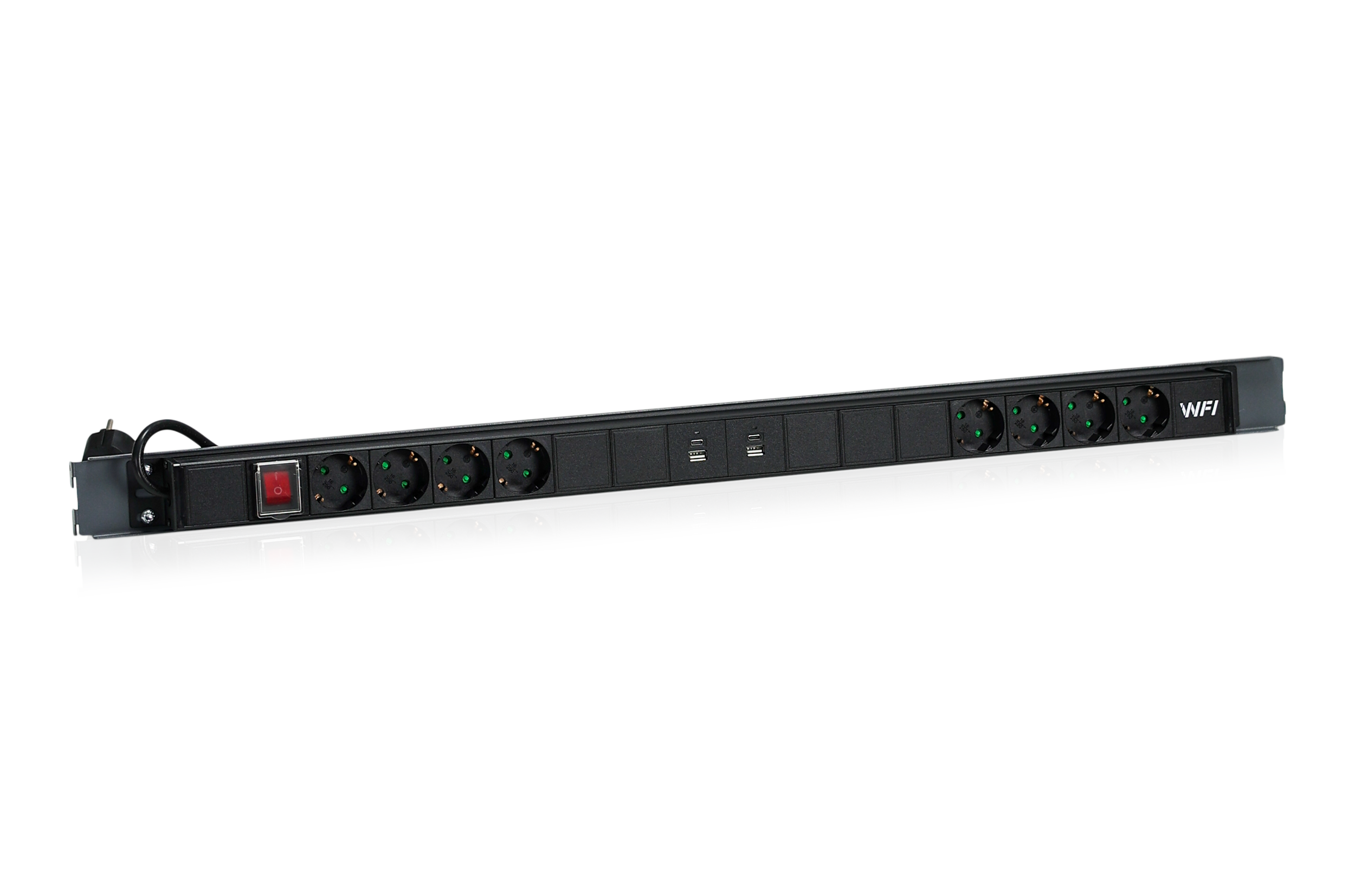 Power Bar 8 Uttag 900 mm Skåp