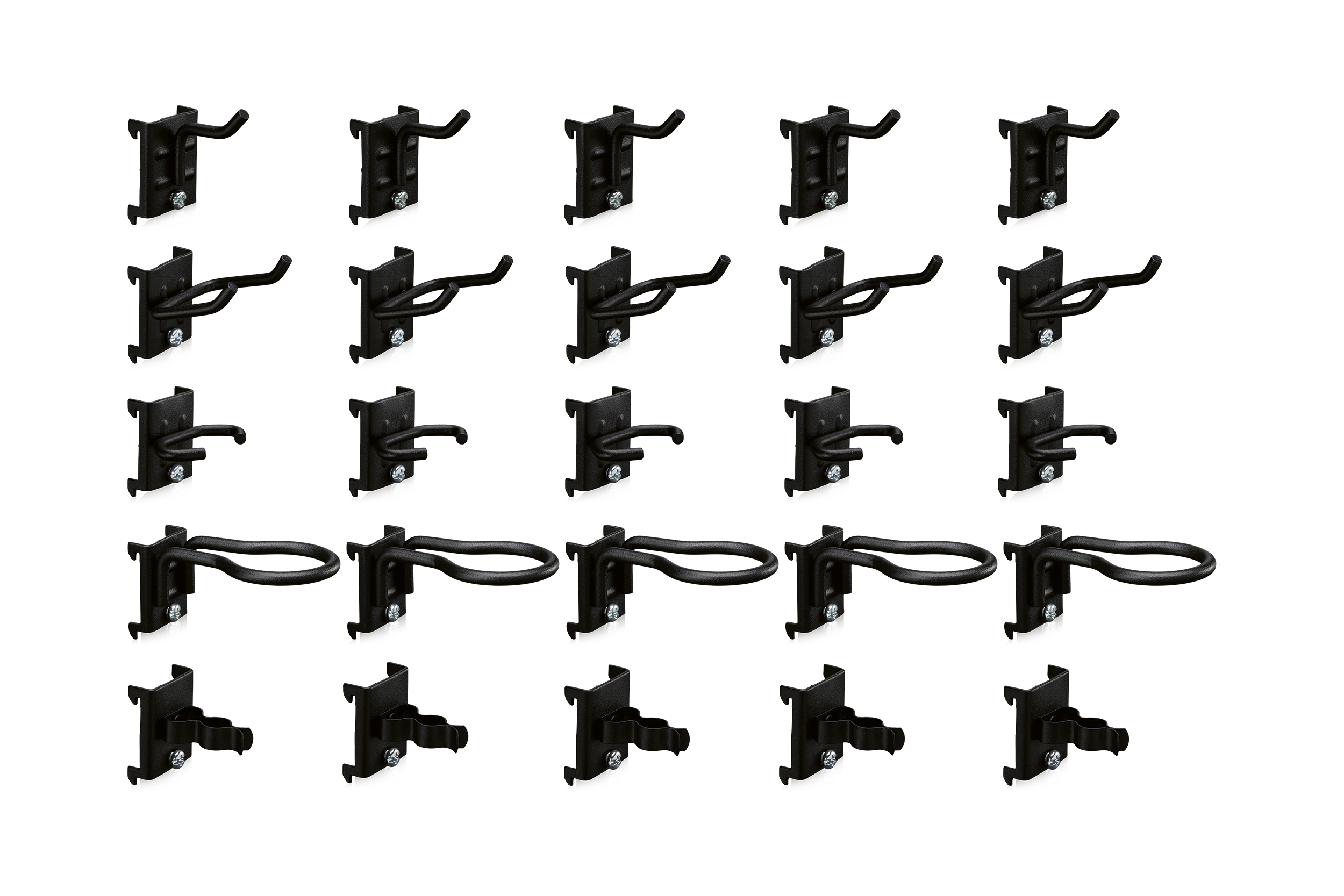 Mixed Hooks 25-pack Black