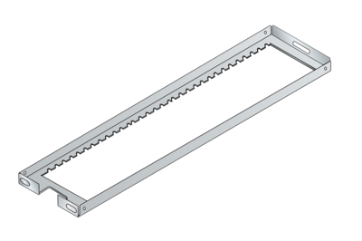 Justerbar hylla för NC-hållare 554x118