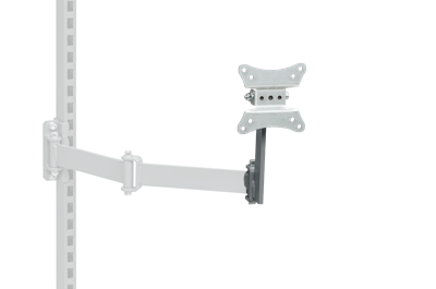 Flatscreenfäste 75x75/100x100 mm Grå för Ledbar Arm
