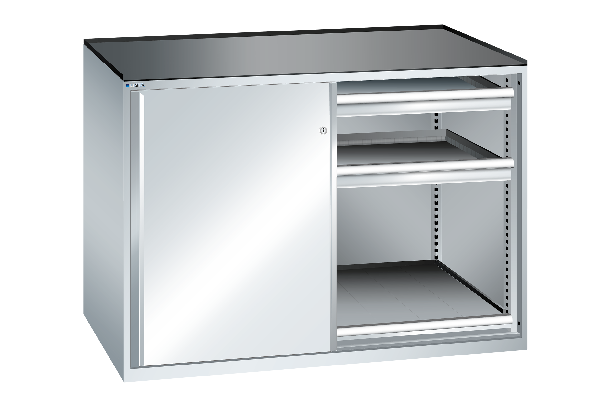 Verktygshurts Skjutdörr LISTA 2x36x36 (BxDxH) 1430x780x1020