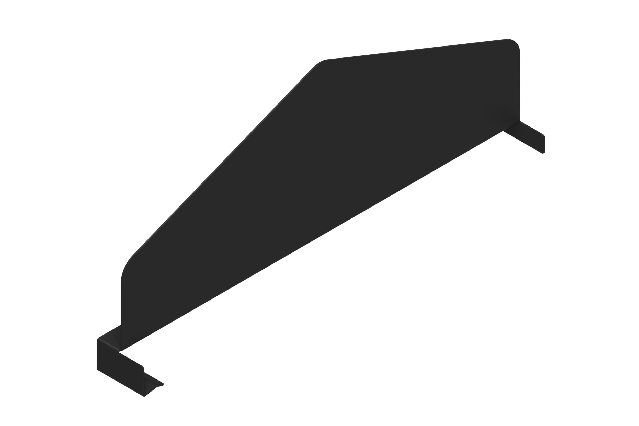 Avdelare Trähyllplan 400 mm Svart