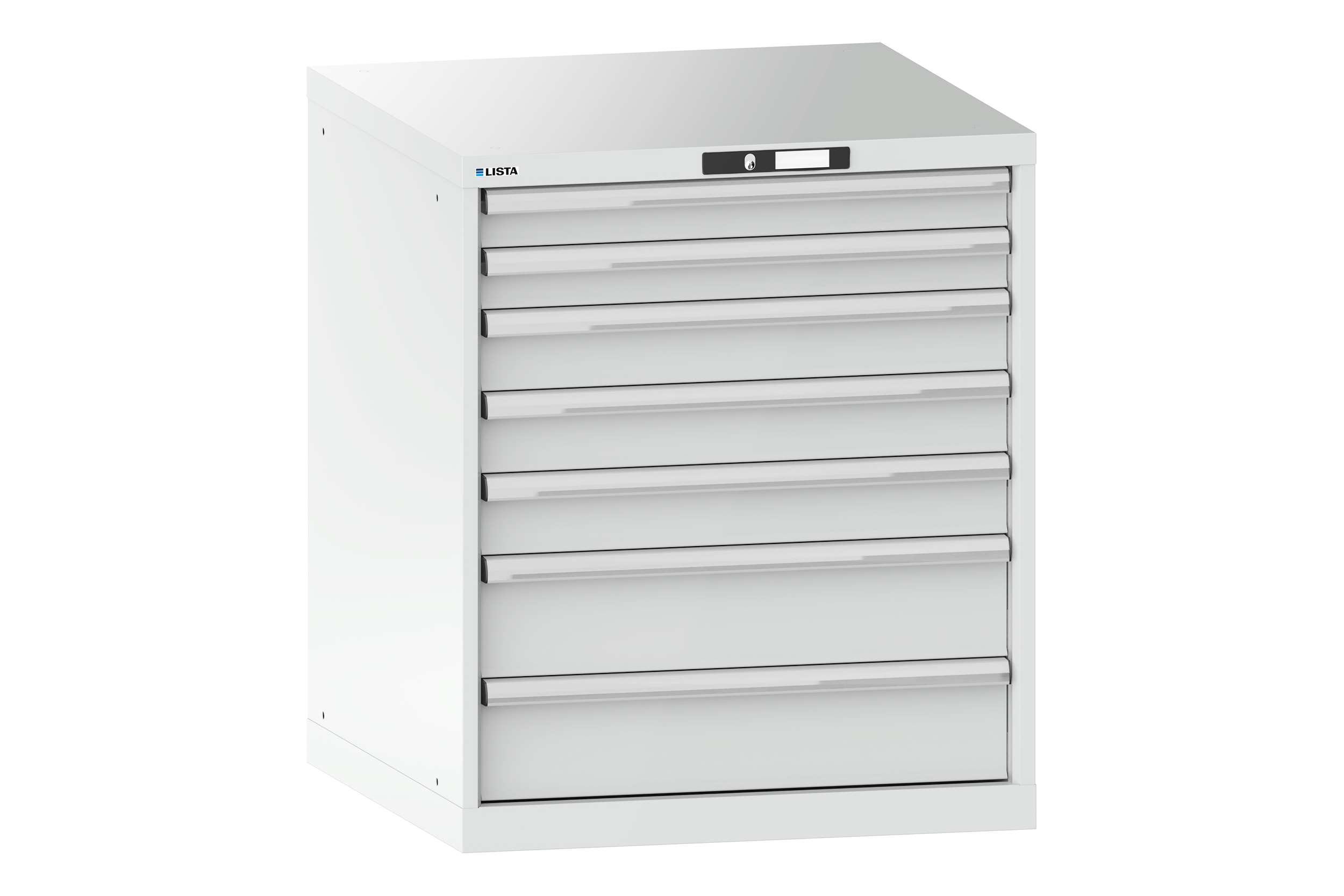 Verktygshurts LISTA 36x36 (BxDxH) 717x725x850 7 lådor 200 kg