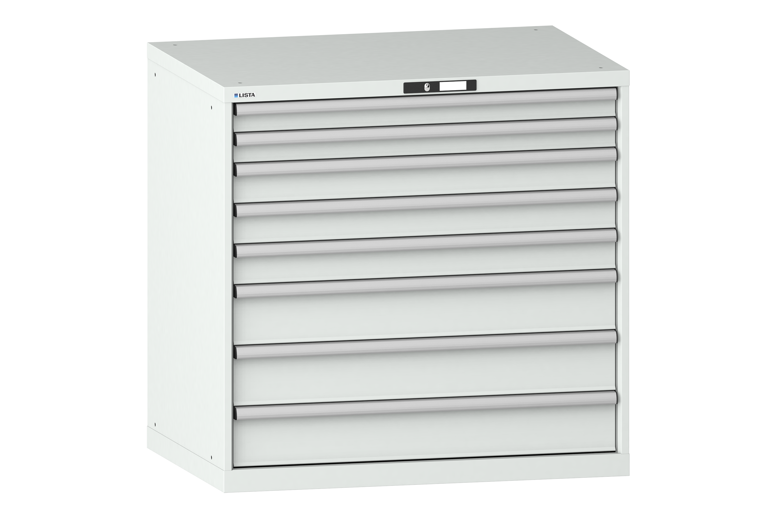 Verktygshurts LISTA 54x36 (BxDxH) 1023x725x1000 8 lådor 200 kg