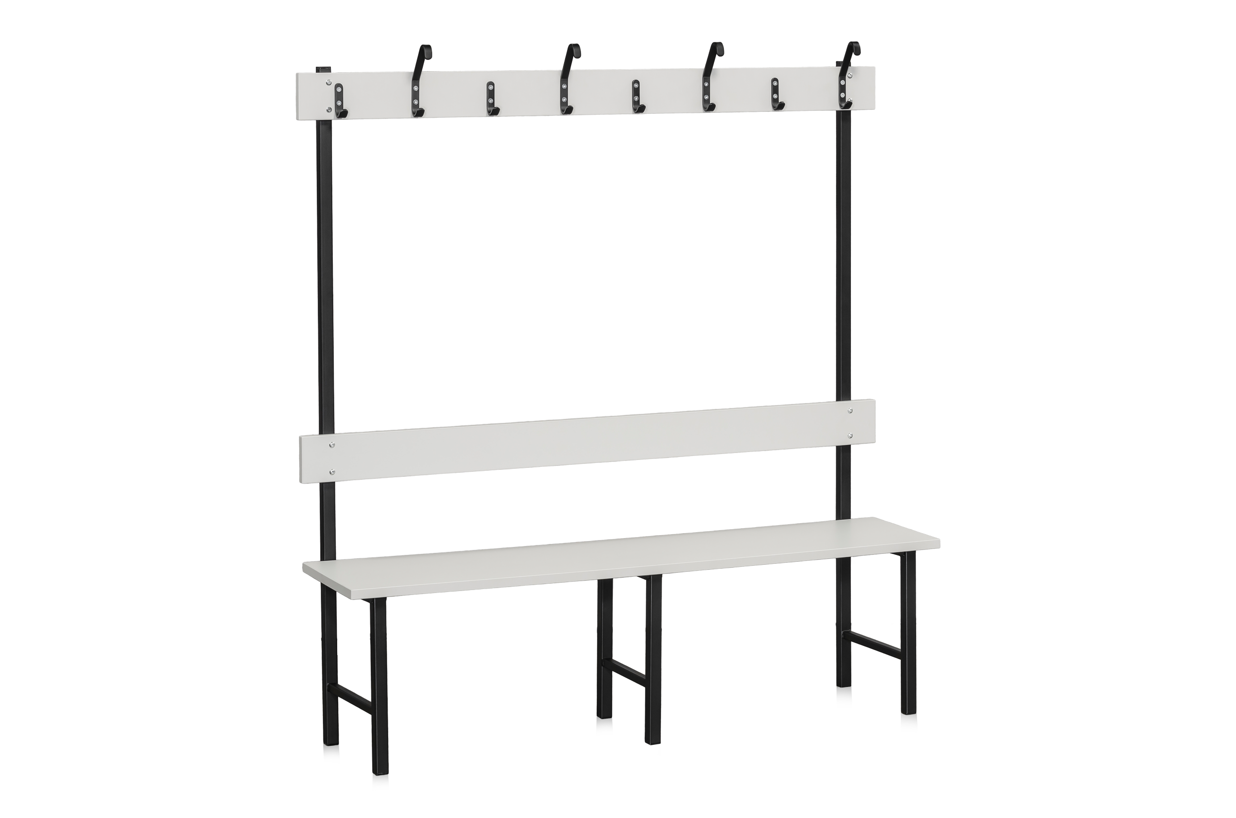 Bench Single-Sided 1500 mm Light Grey