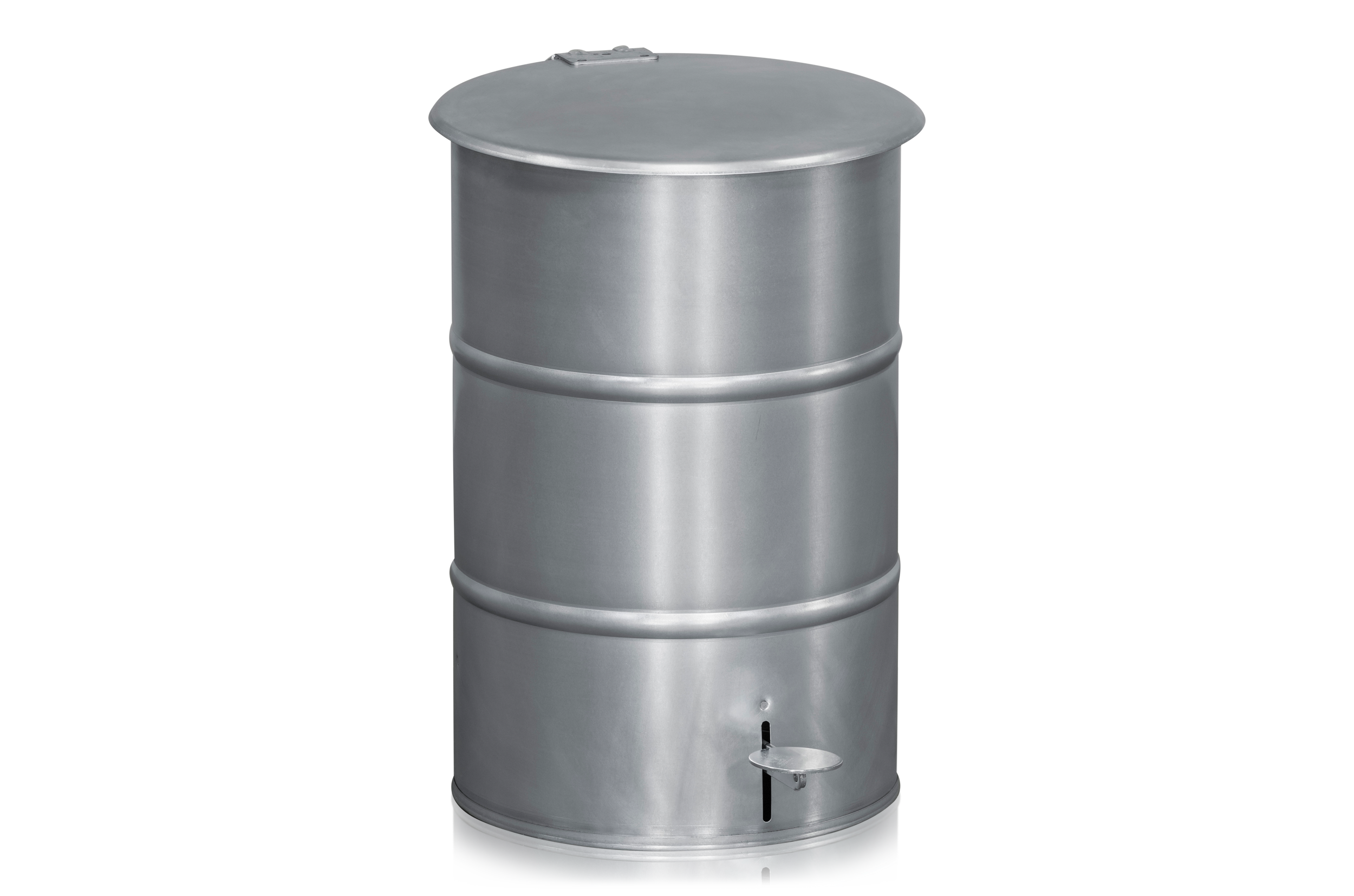 Refuse Bin 30 l including Pedal Galvanized