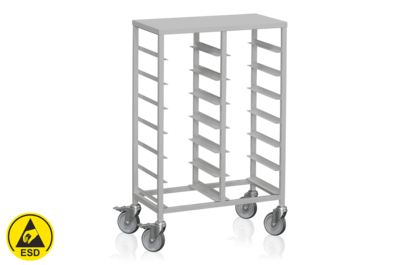Stand Tray Trolley 14 Trays ESD