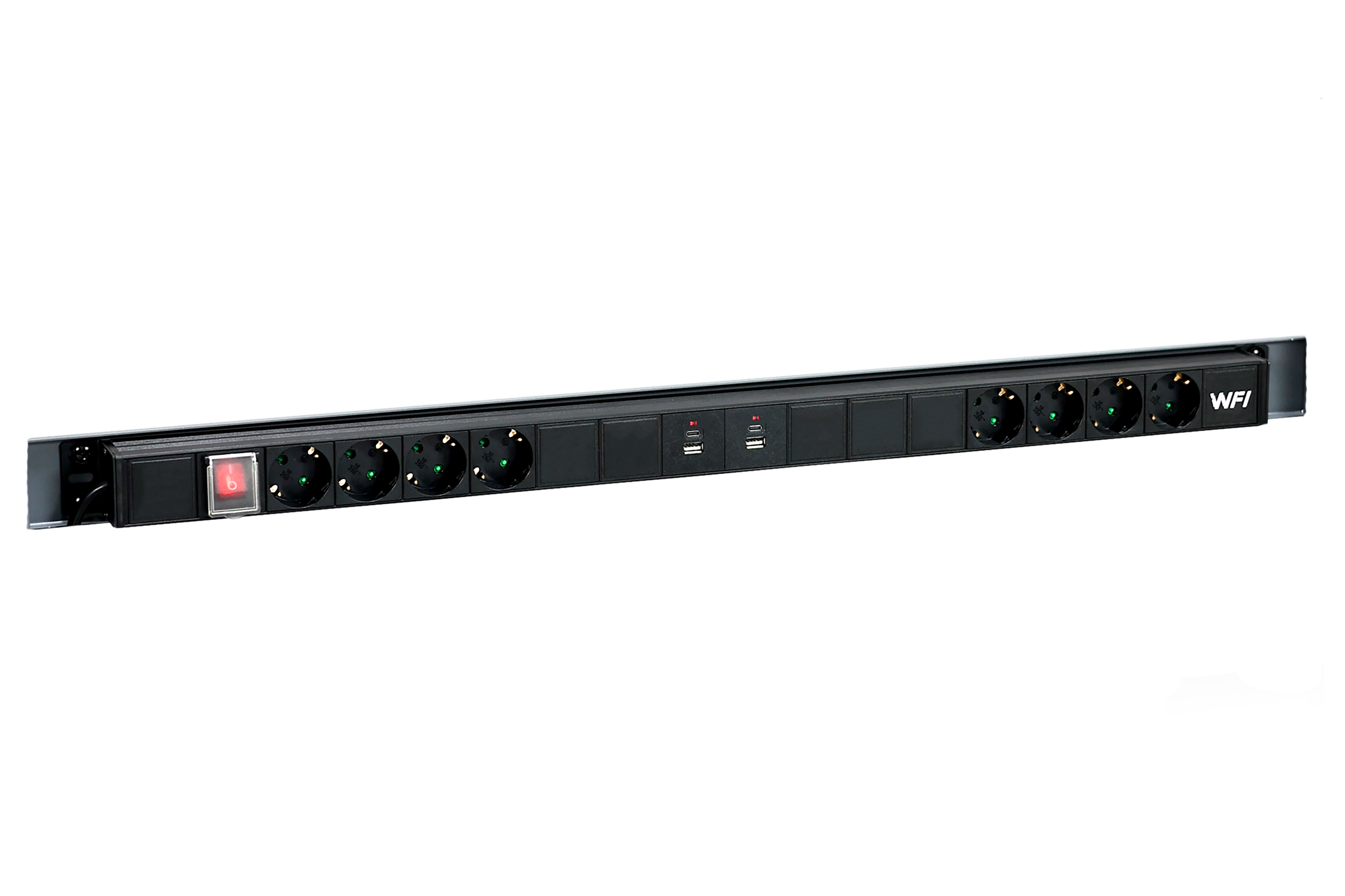 Power Bar 8 Uttag Komplett 900 mm