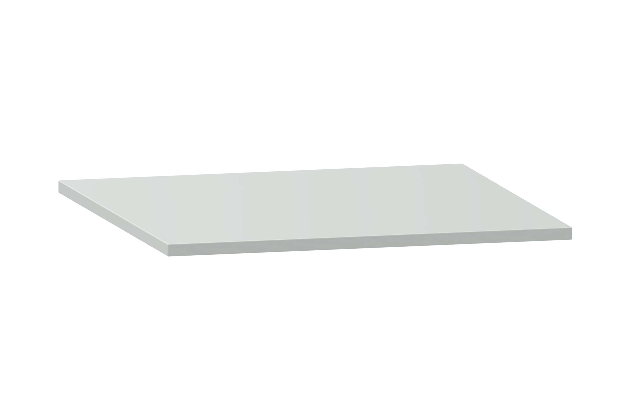 Topplan ljusgrå melamin LISTA 36x36 (717x725x22 mm)