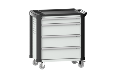 Verktygsvagn LISTA 36x27 4 lådor ABS + Hörnskydd