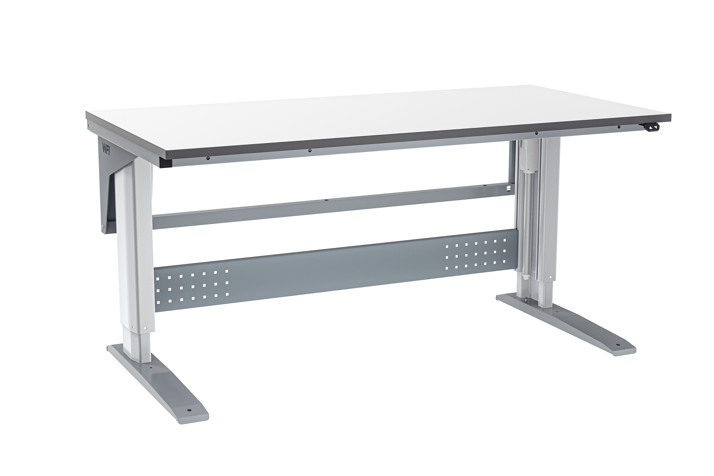 Arbetsbord W400 1600x800 mm Grå Laminat