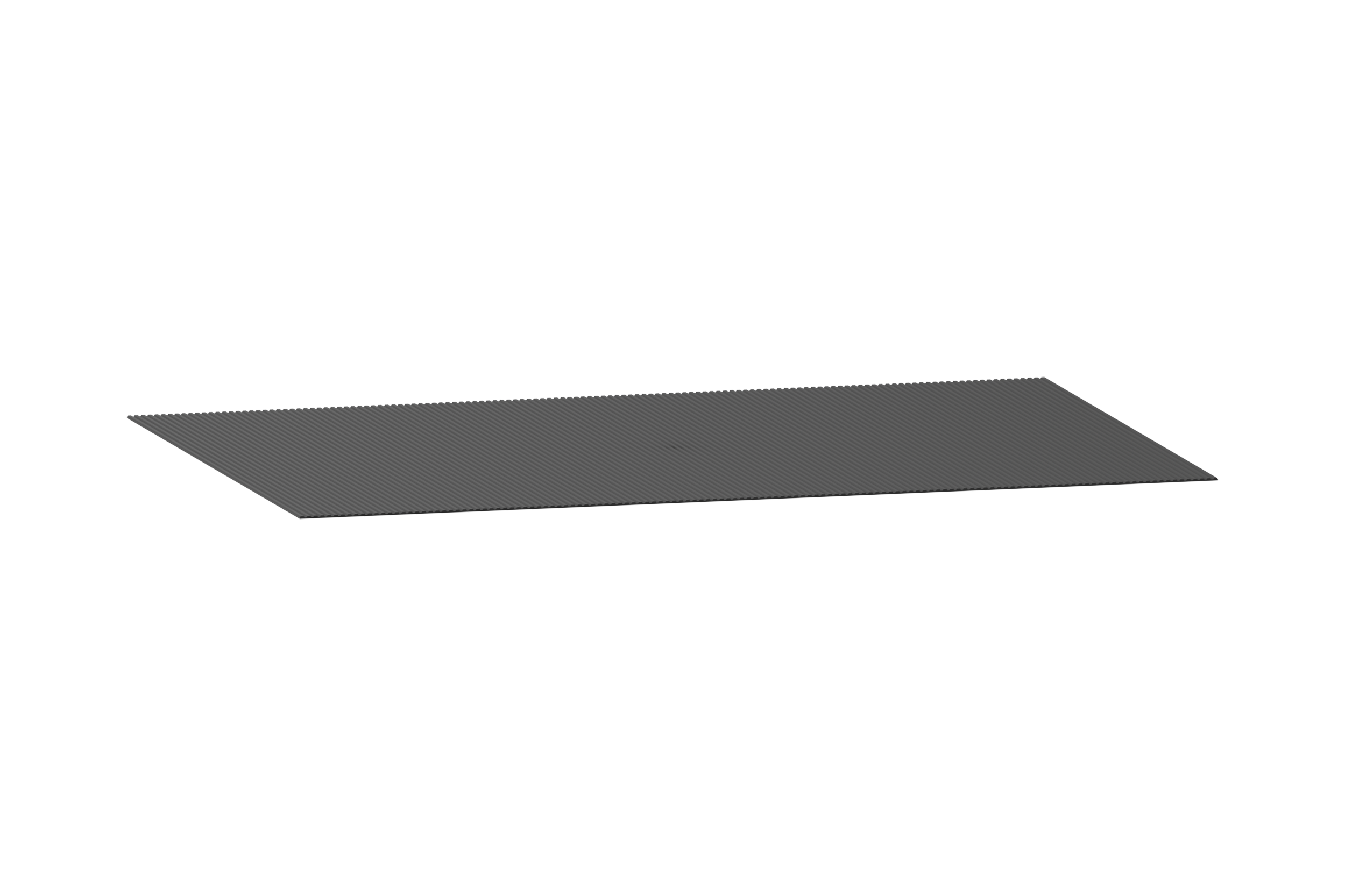 Gummimatta ribbad topplan LISTA 54x36 (1018x720x3 mm)