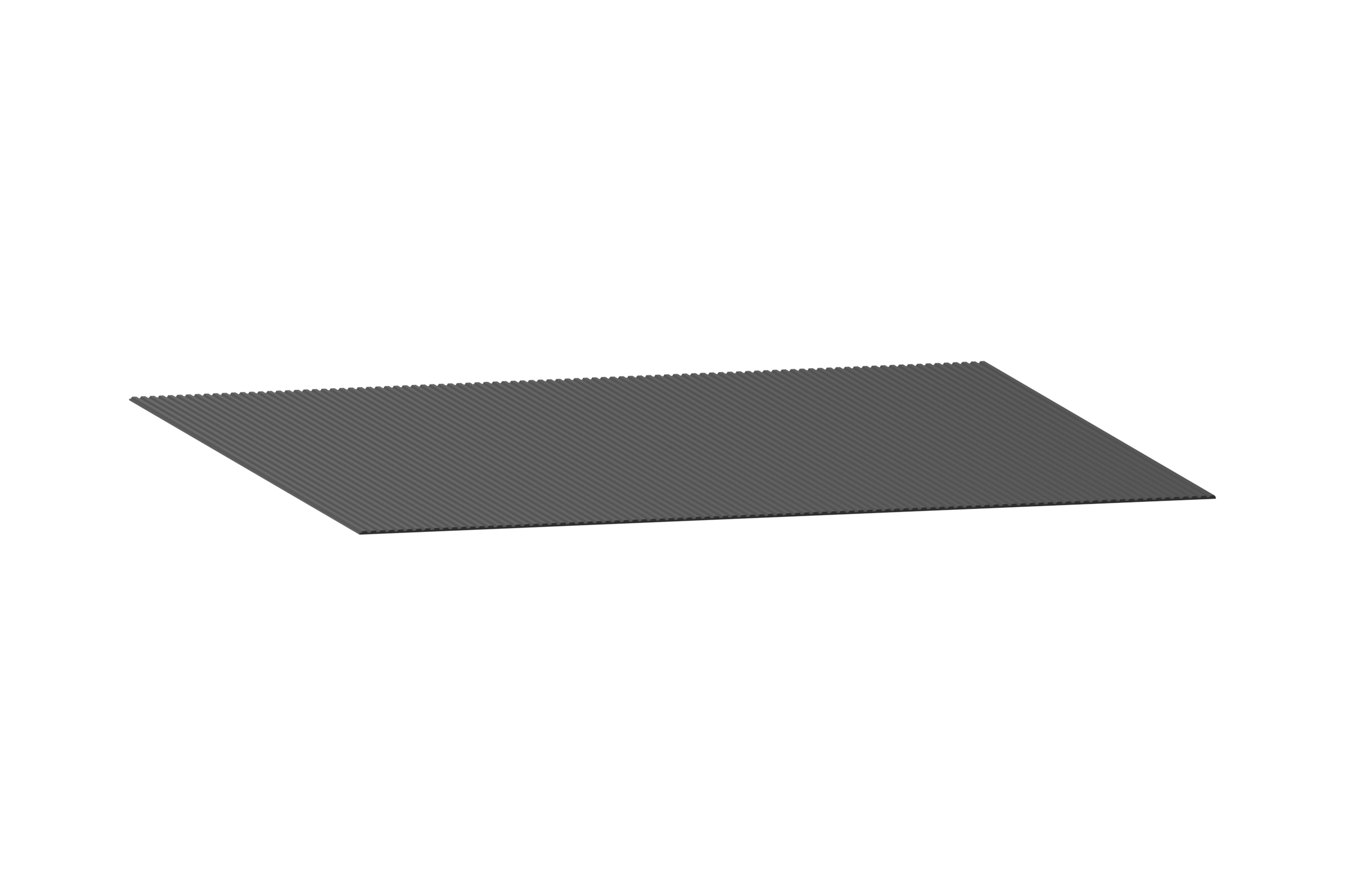 Gummimatta ribbad topplan LISTA 36x36 (712x720x3 mm)