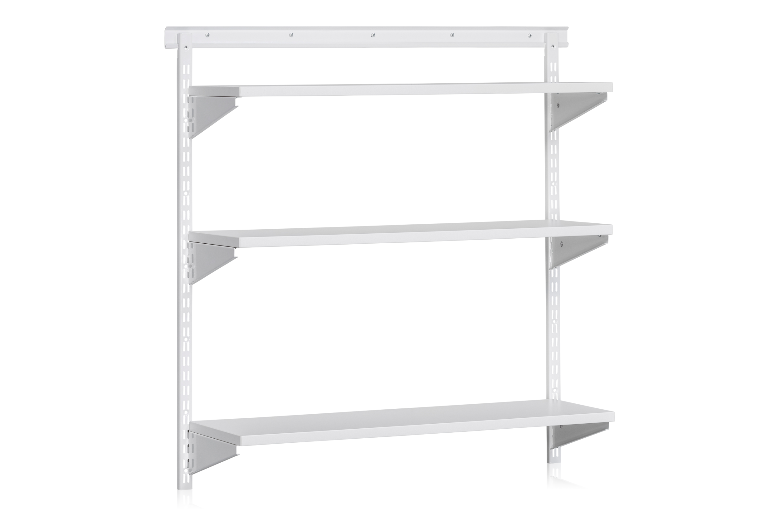 Wall Shelf 3 Shelves Additional Section White