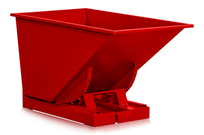 Tippcontainer 600 l Röd