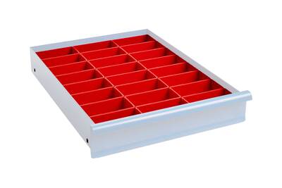 Lådinredning 100 mm Plastlådor Kombination 5