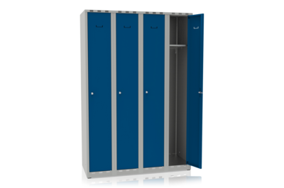 Locker 4 Doors Width 1200 mm Blue