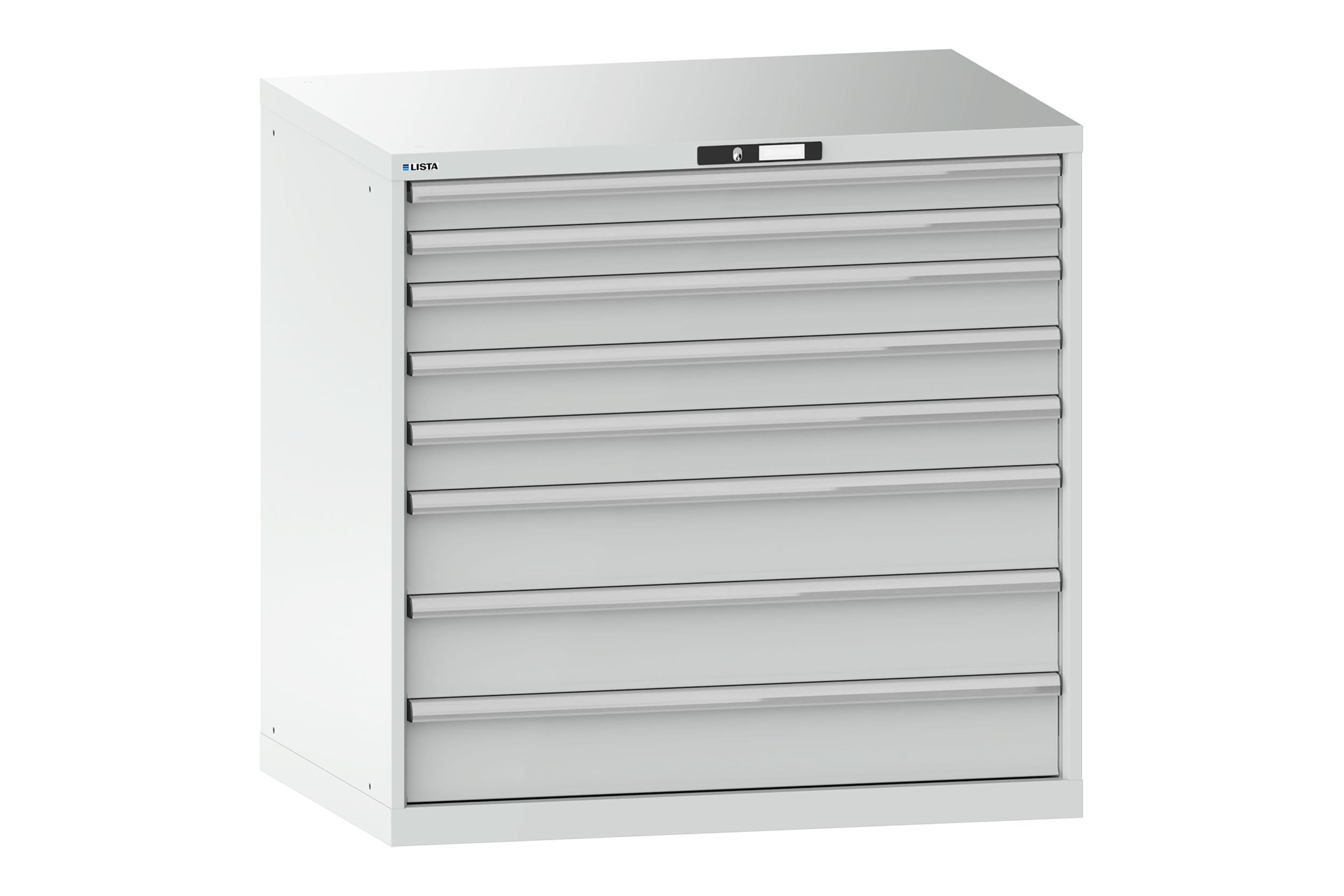Verktygshurts LISTA 54x36 (BxDxH) 1023x725x1000 8 lådor 75 kg