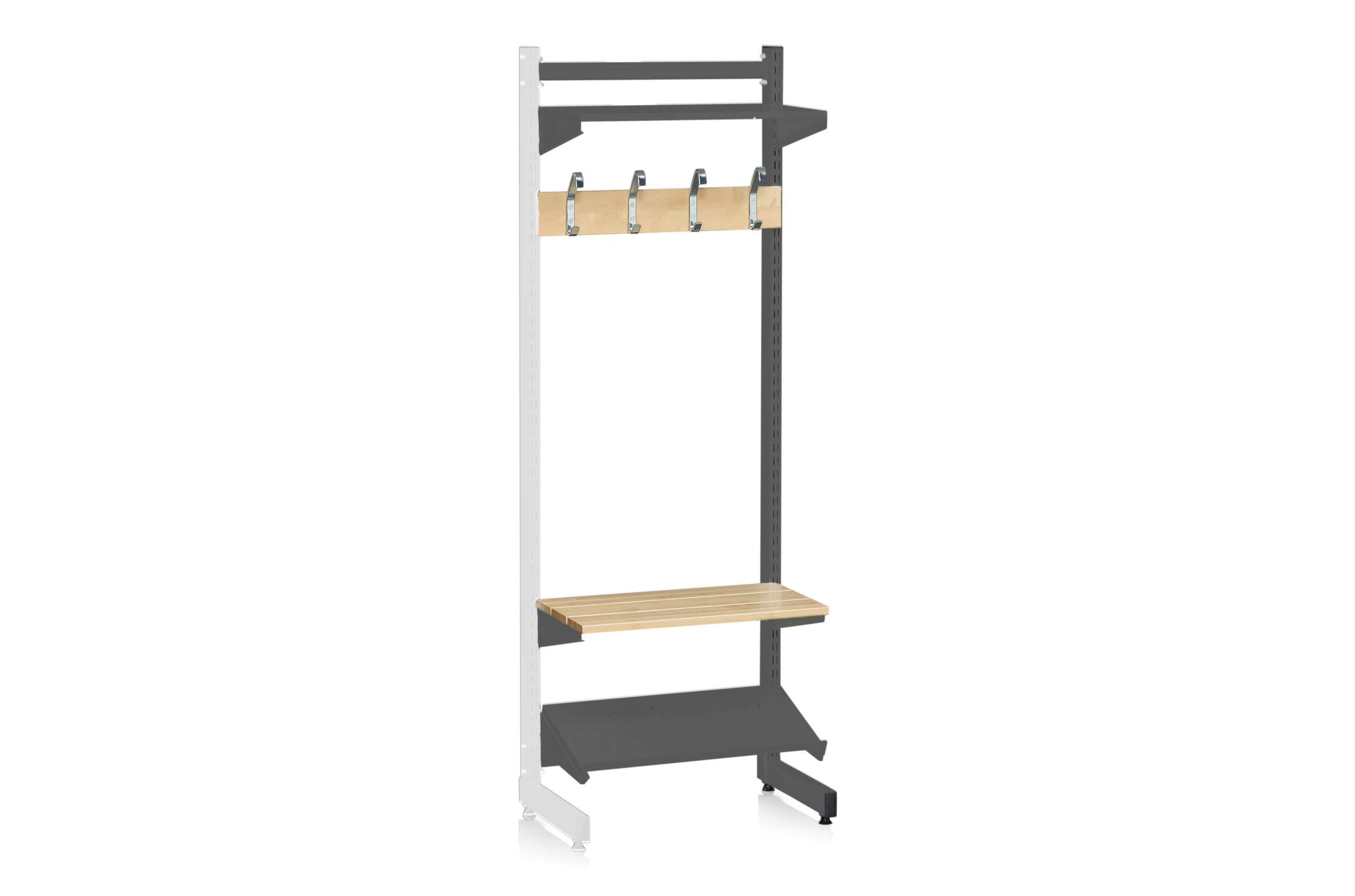 L-Stand Extension 600 mm Complete 6 Grey
