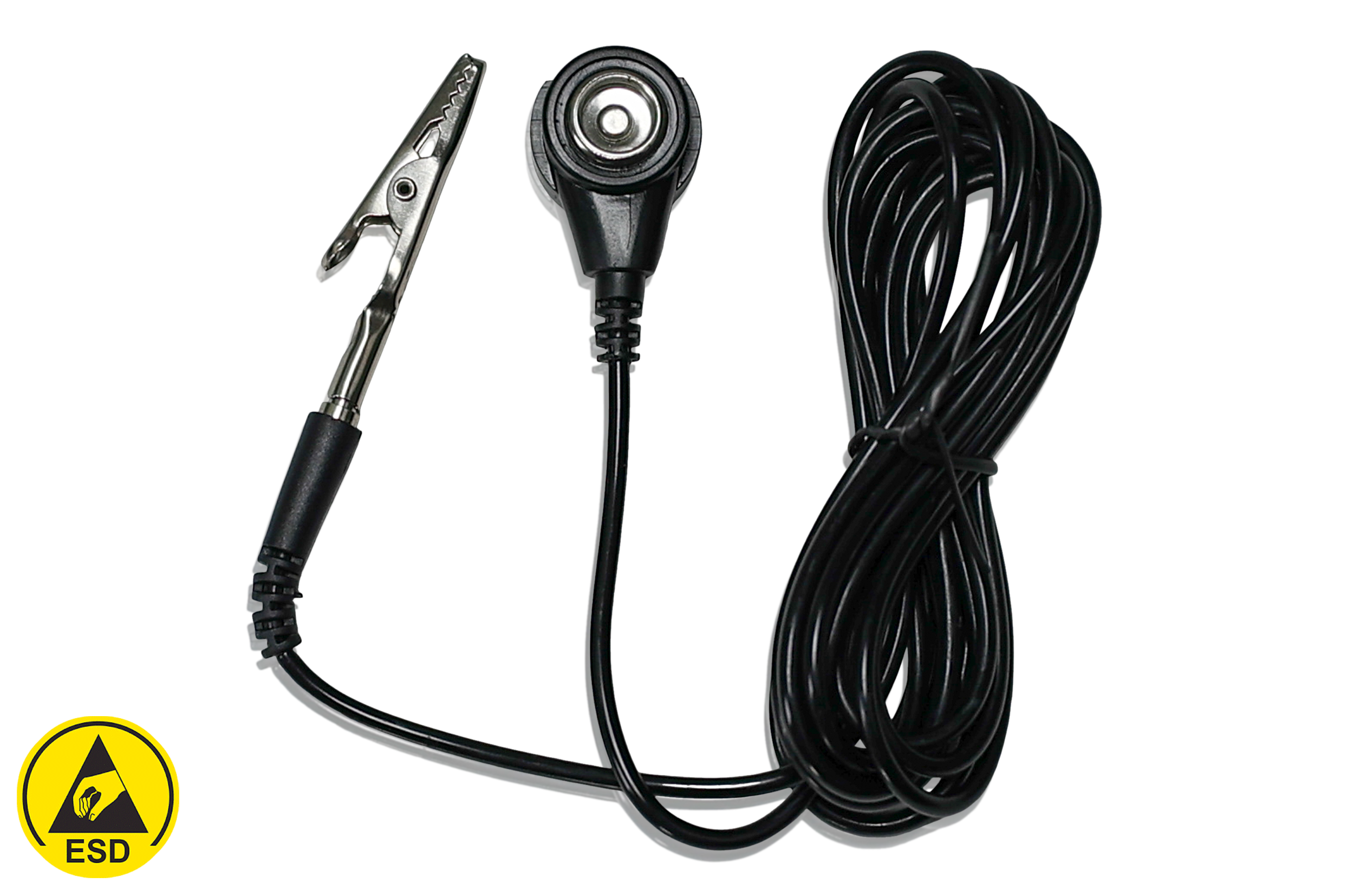 Jordkabel 2,5 m 10 mm plug + 2x banana plug + plug ESD