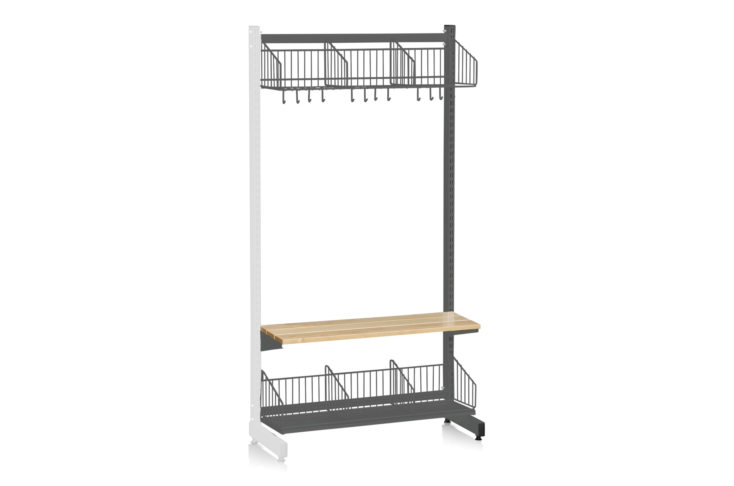 L-Stand Extension 900 mm Complete 2 Grey