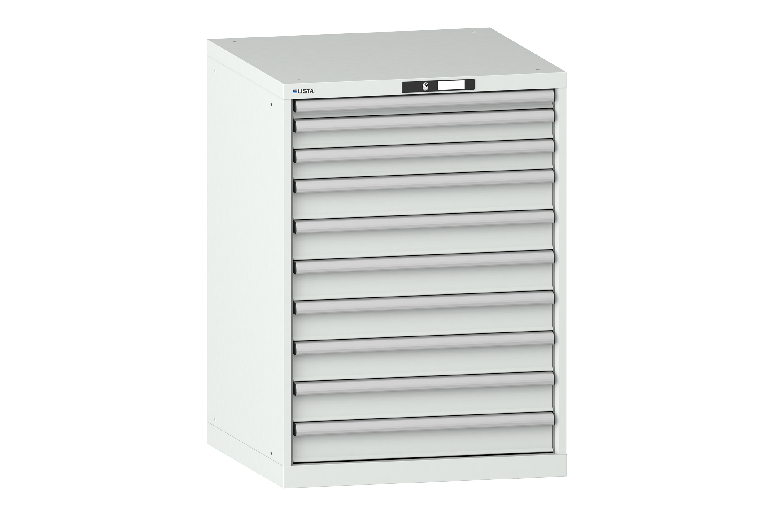 Verktygshurts LISTA 36x36 (BxDxH) 717x725x1000 10 lådor 75 kg